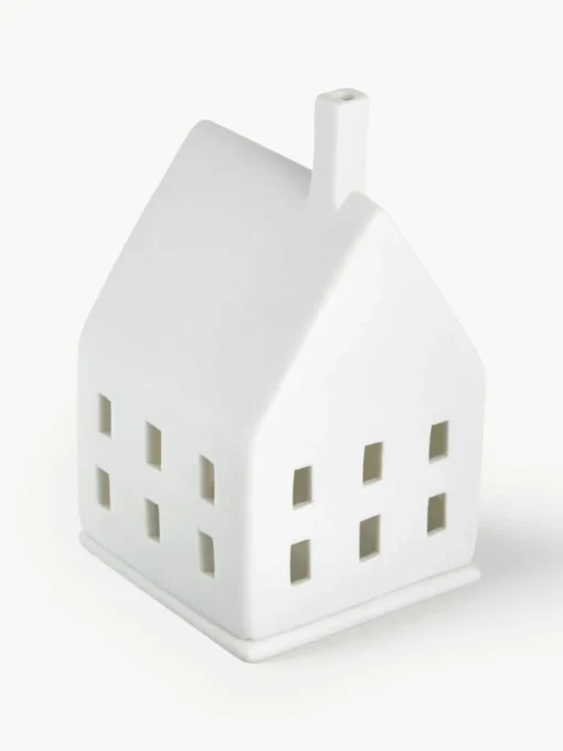 Porseleinen lichthuis Living, H 10 cm