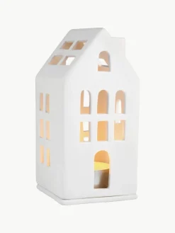 Porseleinen lichthuis Living, H 13 cm