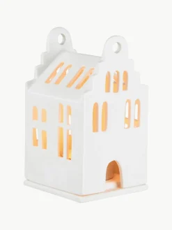 Porseleinen lichthuis Living, H 11 cm