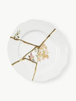 Porseleinen ontbijtborden Kintsugi