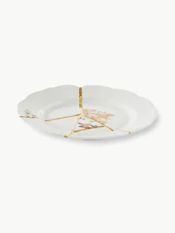 Porseleinen ontbijtborden Kintsugi