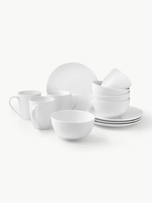 Porseleinen ontbijtset Delight Classic, 4 personen (12-delig)