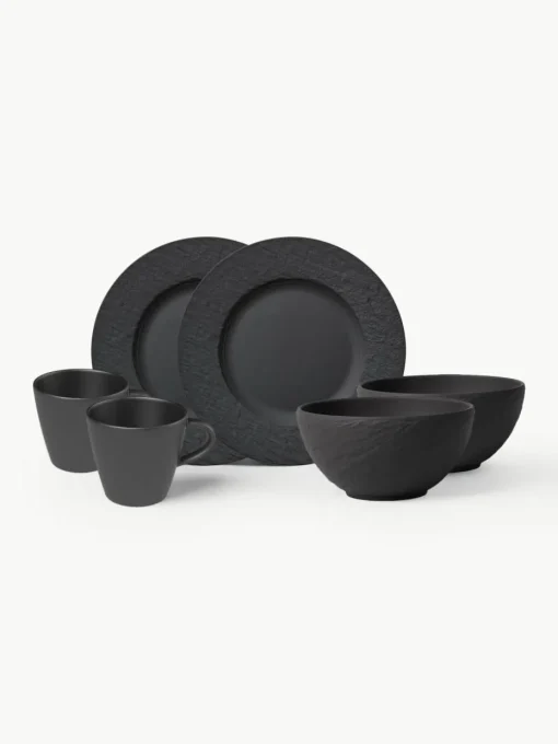 Porseleinen ontbijtset Manufacture Rock, 2 personen (6-delig)