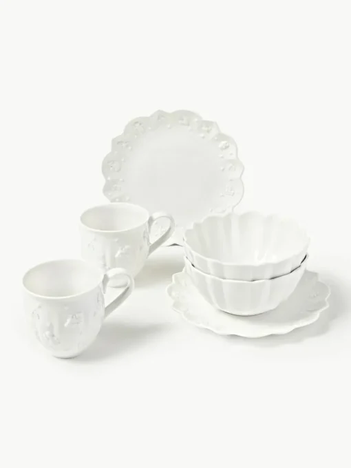 Porseleinen ontbijtset Toy's Delight, 2 personen (6-delig)