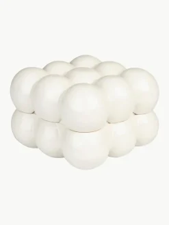 Porseleinen opbergdoos Bubble, B 15 cm