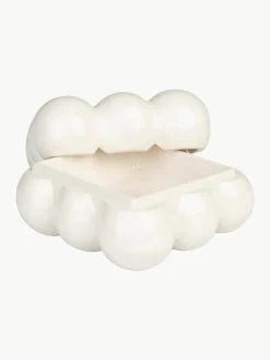 Porseleinen opbergdoos Bubble, B 15 cm