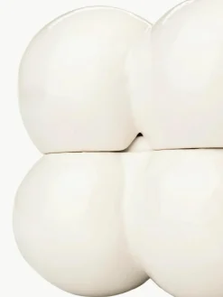 Porseleinen opbergdoos Bubble, B 15 cm