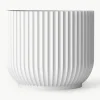 Porseleinen plantenpot Lyngby, H 16 cm