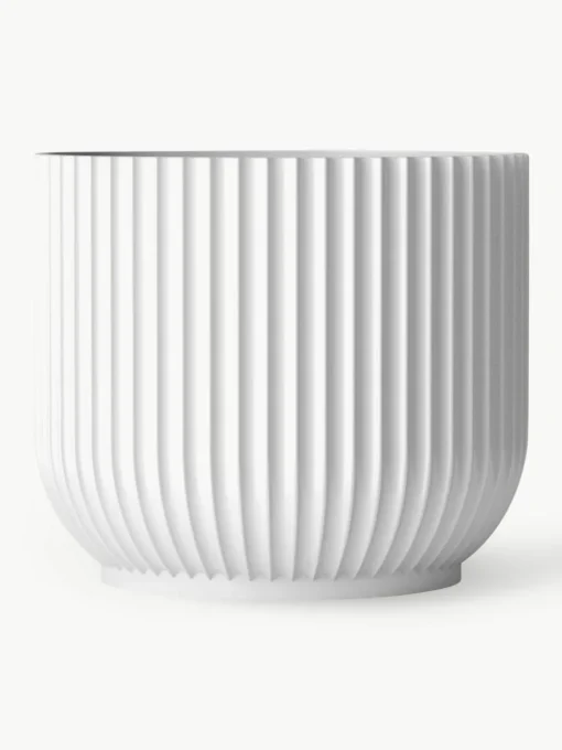 Porseleinen plantenpot Lyngby, H 16 cm