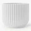 Porseleinen plantenpot Lyngby, H 11 cm