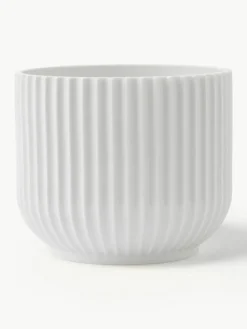 Porseleinen plantenpot Lyngby, H 13 cm