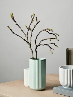 Porseleinen plantenpot Lyngby, H 13 cm