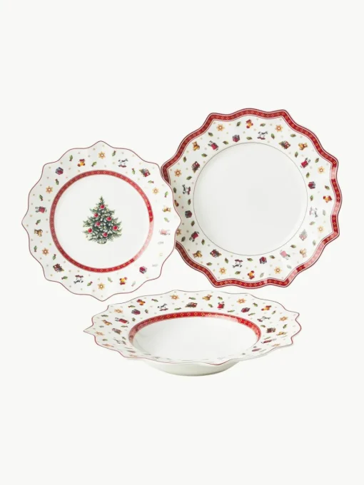 Porseleinen serviesset Toy's Delight, 4 personen (12-delig)