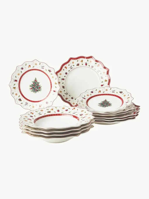Porseleinen serviesset Toy's Delight, 4 personen (12-delig)