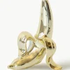Porseleinen vaas Banana met goudkleur, H 15 cm