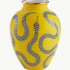 Porseleinen vaas Eden met goud, H 27 cm