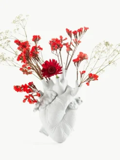 Porseleinen vaas Love in Bloom, H 25 cm