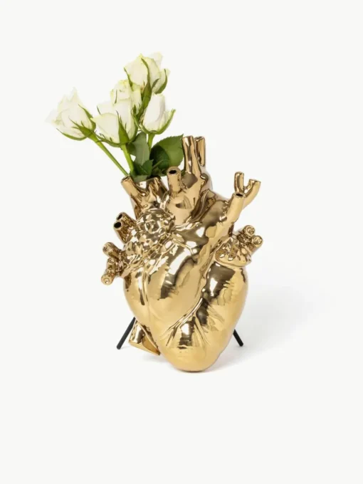 Porseleinen vaas Love in Bloom, H 25 cm