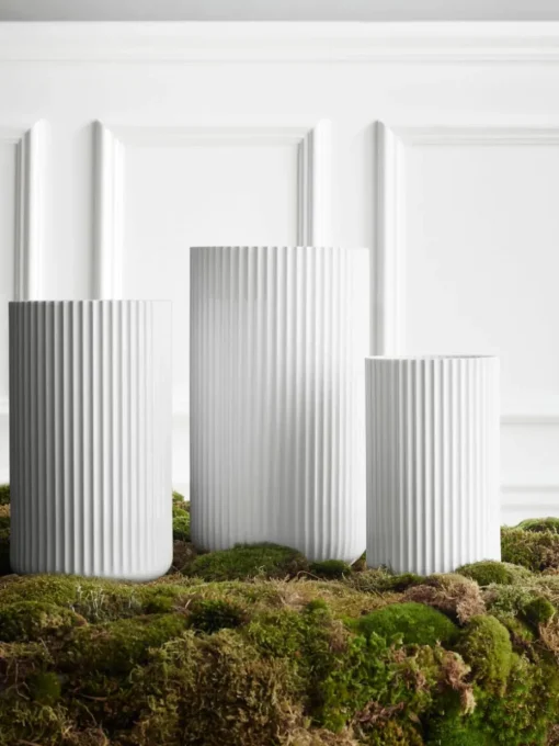 Porseleinen vaas Lyngby, H 21 cm