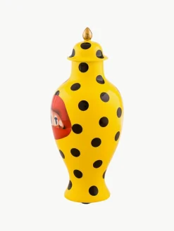 Porseleinen vaas Toiletpaper met deksel, H 47 cm