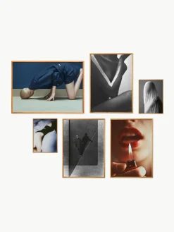 Poster Artwall no. 23 met lijst, set van 6