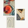Poster Artwall no. 20 met lijst, set van 3