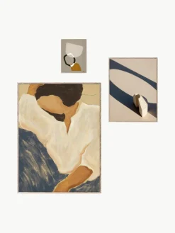 Poster Artwall no. 01 met lijst, set van 3