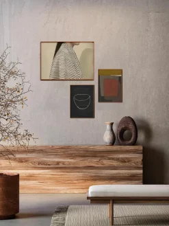 Poster Artwall no. 24 met lijst, set van 3