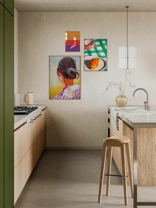 Poster Artwall no. 26 met lijst, set van 3