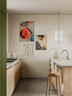 Poster Artwall no. 20 met lijst, set van 3