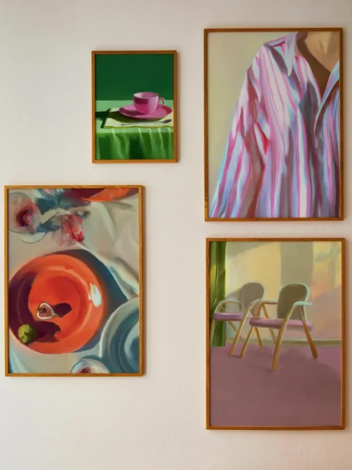 Poster Artwall no. 04 met lijst, set van 3