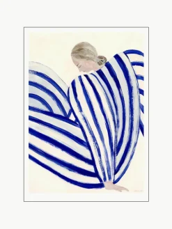 Poster blauw Stripe At Concorde by Sofia Lind x The Poster Club