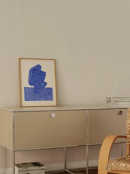 Poster Maliv blauw