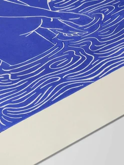 Poster Maliv blauw