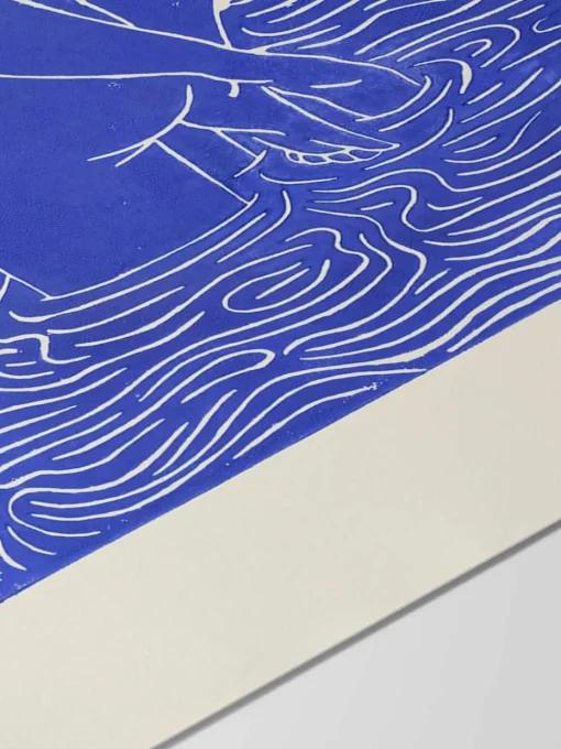 Poster Maliv blauw