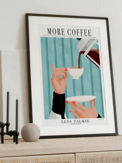 Poster More Coffee - Less Talkie