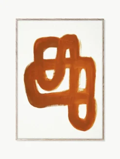 Poster Orange Brush