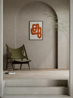 Poster Orange Brush
