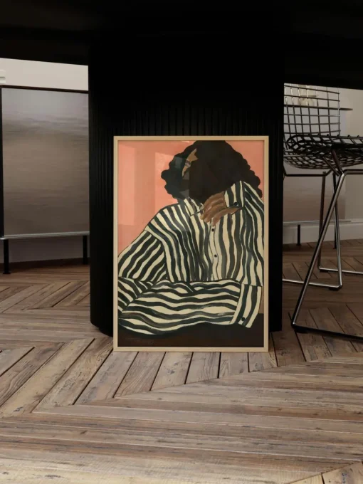 Poster Serene Stripes by Hanna Peterson x The Poster Club
