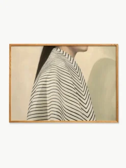 Poster zwart Stripes