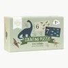Puzzels Dinosaurs om cijfers te leren