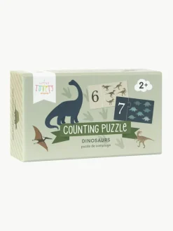 Puzzels Dinosaurs om cijfers te leren