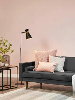 Retro leeslamp Grazia-goudkleurig