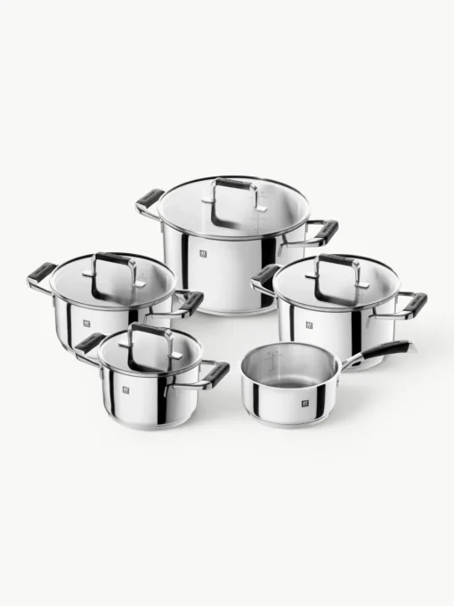 Roestvrijstalen kookpottenset Poletto, 5-delig