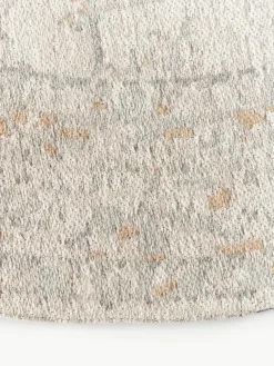 Rond chenille vloerkleed Loire, handgeweven