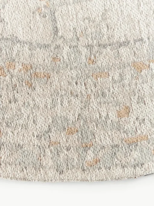 Rond chenille vloerkleed Loire, handgeweven