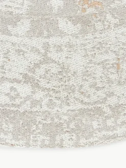 Rond chenille vloerkleed Neapel, handgeweven