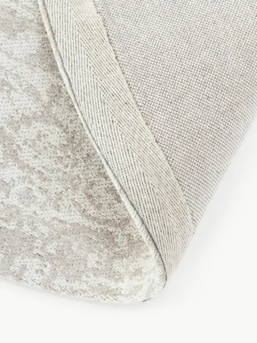 Rond chenille vloerkleed Neapel, handgeweven