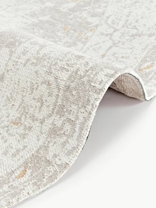 Rond chenille vloerkleed Neapel, handgeweven