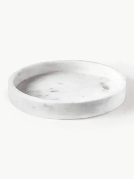 Rond decoratief dienblad Venice van marmer